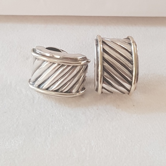 David Yurman Jewelry - David Yurman Cigar Band Earrings David Yurman Jewelry - David Yurman Cigar Band Earrings